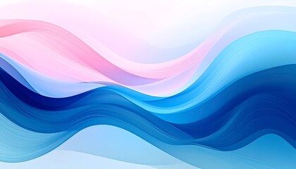 Obraz premium Abstract Flowing Waves of Pastel Colors