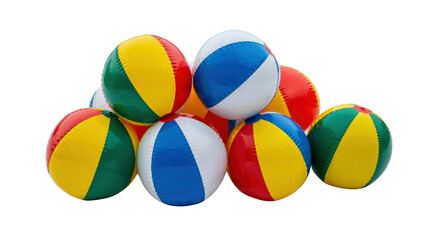 Colorful Inflatable Beach Balls Pile