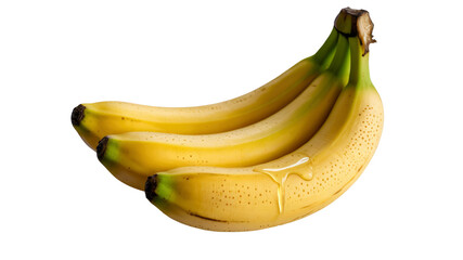 Ripe Yellow Bananas with Honey Drizzle - Fresh Fruit Bunch