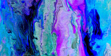Eclectic and Expressive Painted Dreamscape Infused with an Array of Colors and Abstract Forms