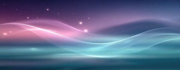 Abstract flowing waves, pastel hues