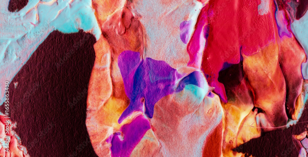 Wall mural whimsical and energetic colorburst creating a captivating and abstract visual experience