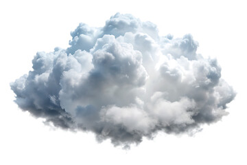 white clouds  isolated on white background PNG, AI GENERATED