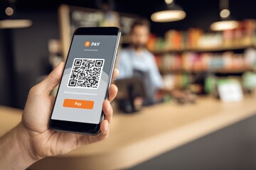 Mobile Payment with QR Code at Cafe: Secure, Contactless Transaction with Modern Technology