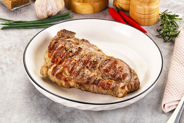 Grilled pork sirloin for dinner