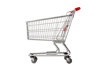 Shopping cart  isolated on a white background