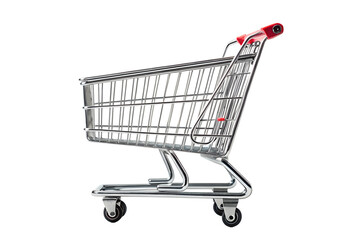 Shopping cart  isolated on a white background