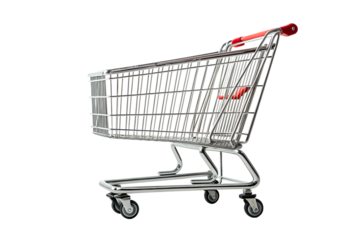 Shopping cart  isolated on a white background