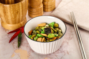 Japanese snack - Wasabi endo arare cracker