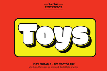 Kids Toys Typography Effect – Editable Vector Lettering