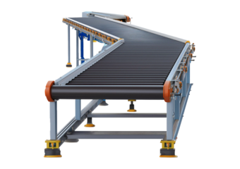 Conveyor isolated on transparent or white background