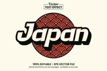 Japan Text Effect – Editable Retro Vintage Typography Style