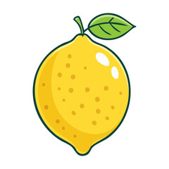 vector illustration of lemon