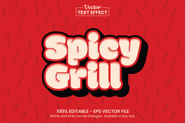 Spicy Grill Text Effect – Editable Hot Food Typography Style