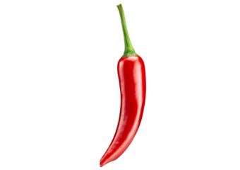 red hot chili pepper and golden royal armchair isolated on transparent or white background