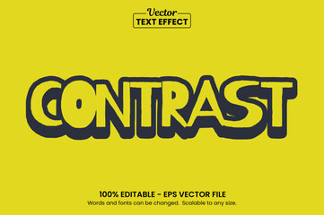 Contrast Text Effect – Editable Bold Modern Typography Style