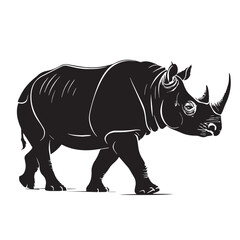 black sumatran Silhouette Vector, High Quality Illustration on White Background