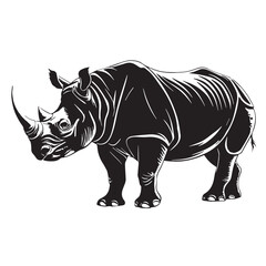 black sumatran Silhouette Vector, High Quality Illustration on White Background