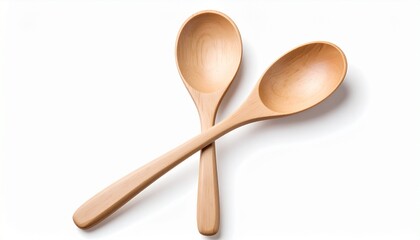 wooden spoon isolated on white
