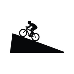 Fototapeta premium cyclist on a bicycle