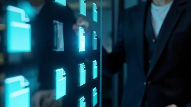 Dynamic digital document management in modern interface with intuitive touch screen control