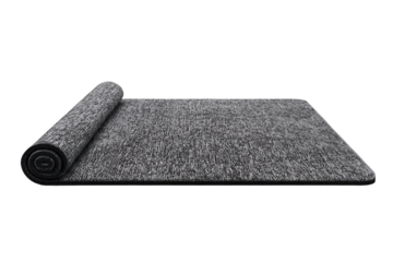 Professional yoga mat isolated on transparent background