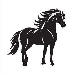 Obraz premium Horse Silhouette