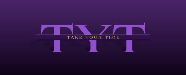 Testo TAKE YOUR TIME con colore e sfondo variabile