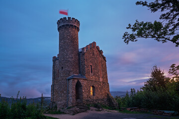 Prince Henry's Castle in the Polish Karkonosze Mountains