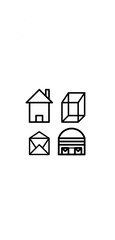 real estate icon set