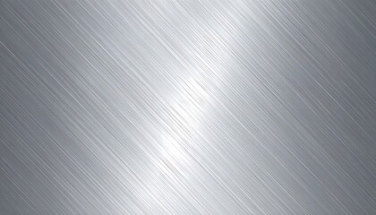 Polished metal surface with diagonal brushed lines.