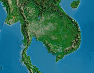 Aerial View of the Landscape, Topography, and Natural Features