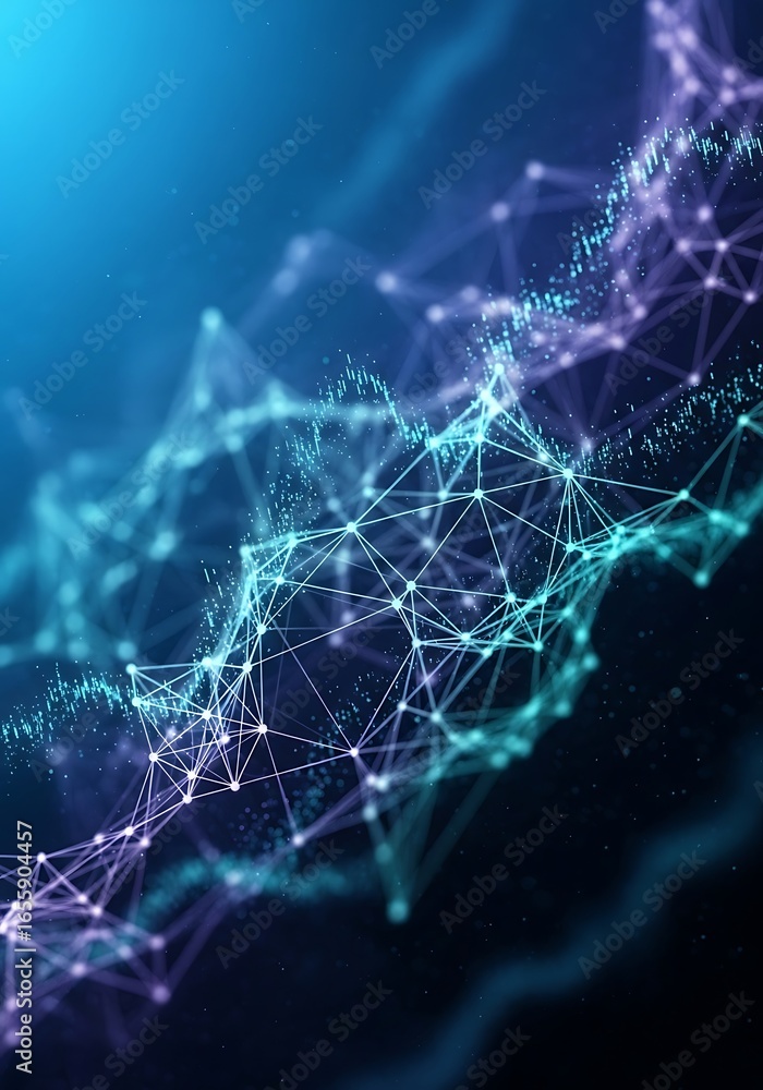Aufkleber abstract digital network connection background.