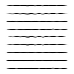 set of decorative black ruled evenly spaced horizontal lines