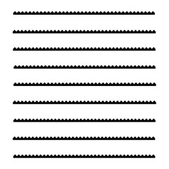 set of decorative black ruled evenly spaced horizontal lines