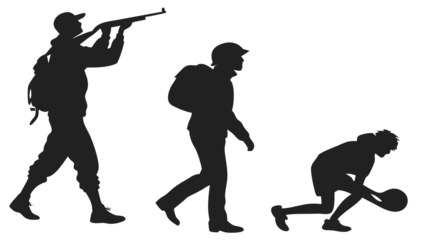 silhouette of a man and woman