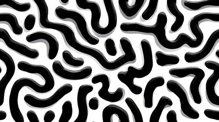 Black and white image of a sea creature with a pattern of black and white lines. The image has a moody and mysterious feel to it, as if it is trying to convey a sense of the unknown