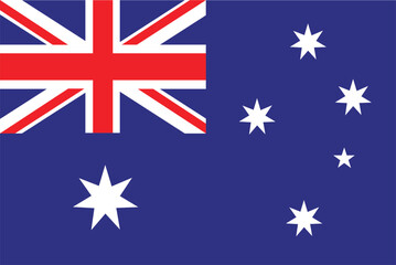 Fototapeta premium Illustration of australia flag.eps