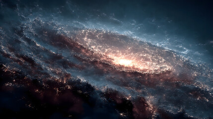 Naklejka premium Maya Myth・Feathered Serpent Star Egg Creation | Galactic Vortex, Serpent Nebula, Pyramids, Maya Calendar, Maize God DNA