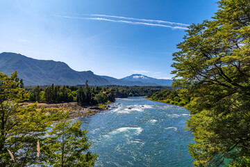 Landscape along the Bio Bio River, Chile