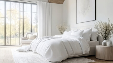 White and Clane French modern bedroom
