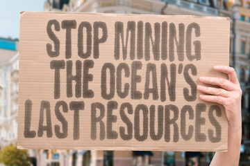 Stop mining the ocean's last resources. halt exploitation of fragile marine depths and safeguard...