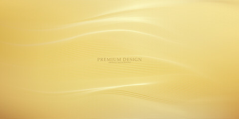 Premium background design with golden line pattern (texture) in luxurious pastel colors. Abstract horizontal vector template for business banners, formal backgrounds,eps10