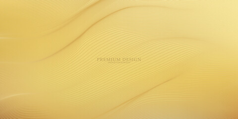 Premium background design with golden line pattern (texture) in luxurious pastel colors.eps10