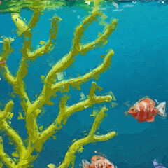 Various oil paintings, flowers, lakes, landscapes, marine creatures, swans, birds, cottages, plum blossoms