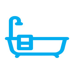 Bathtub Icon Illustration