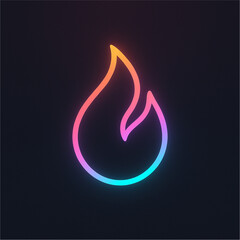 vector fire icon