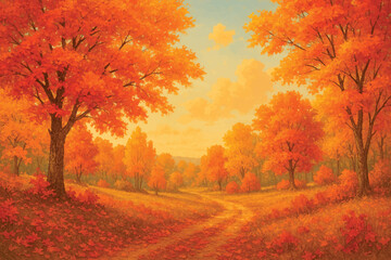 Fototapeta premium autumn vibes background