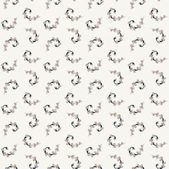 Light Floral Scroll Seamless Pattern
