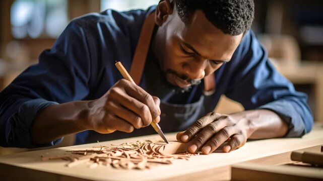 Wood carving craftsmanship
